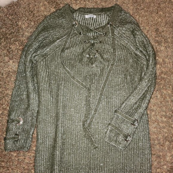 Long tunic womens sweater lattice - Picture 1 of 1